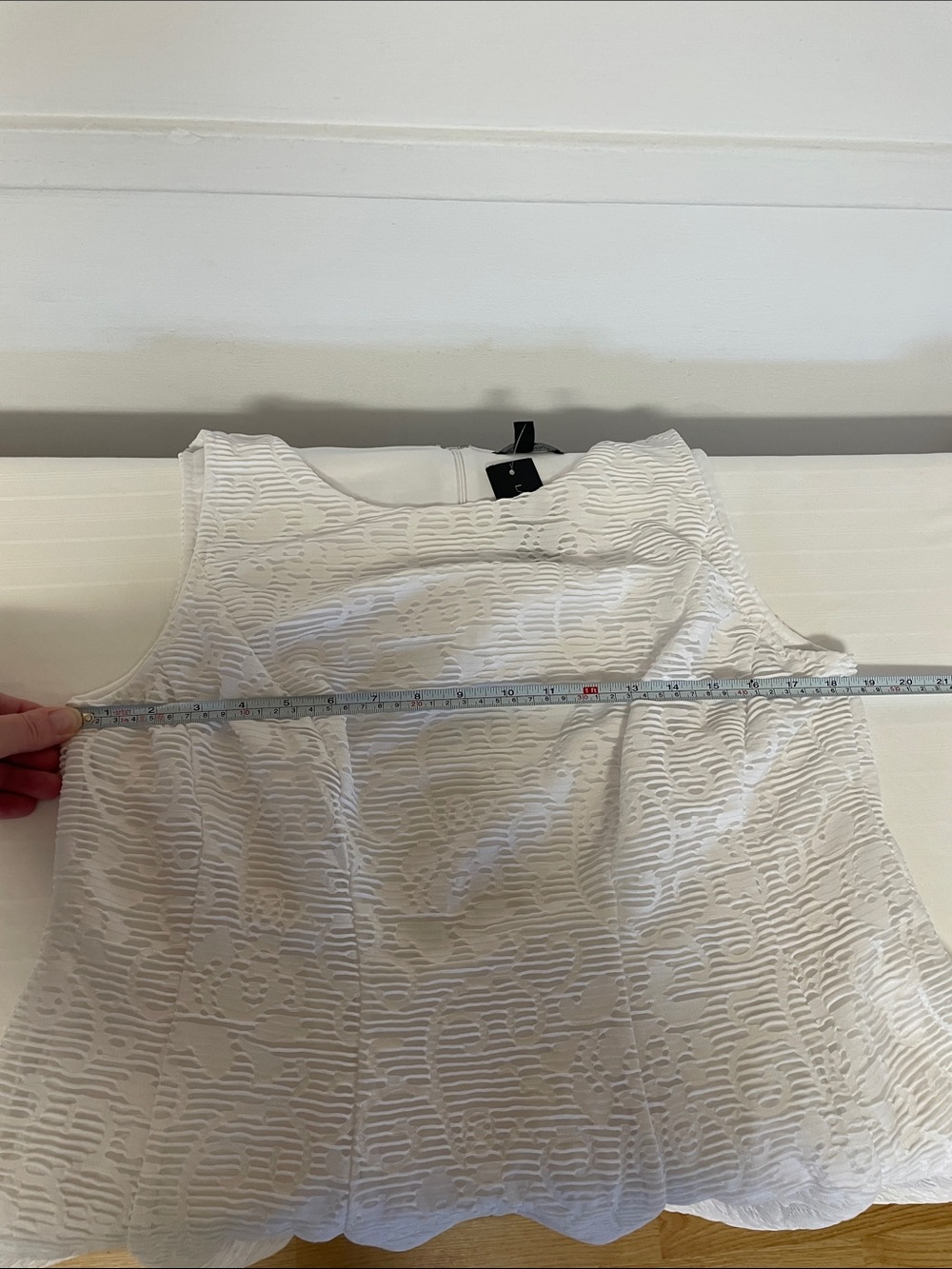 Lane Bryant white sleeveless fit&flare midi dress NWT women’s size 14-16 - Picture 11 of 14
